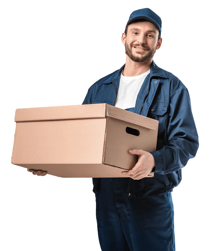 Man Moving a box
